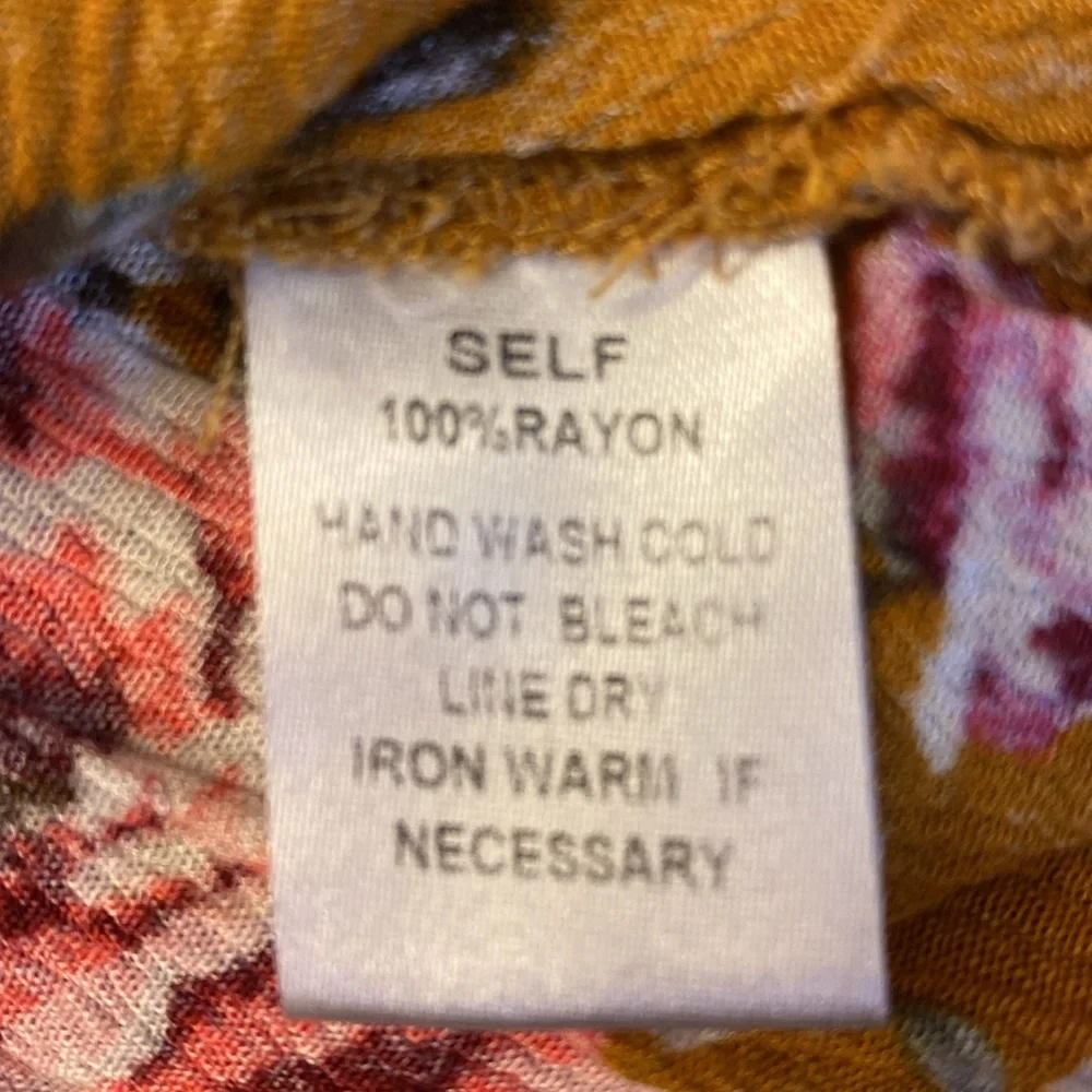 Mittoshop Mustard Floral Bohemian Tunic - Size Large - Picture 14 of 16